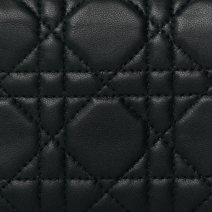 Christian Dior Lambskin Cannage Mini Lady Dior Wallet Black 11 of 13