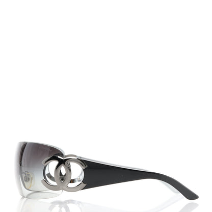 Chanel Frameless CC Logo Sunglasses 4125 Black 3 of 8