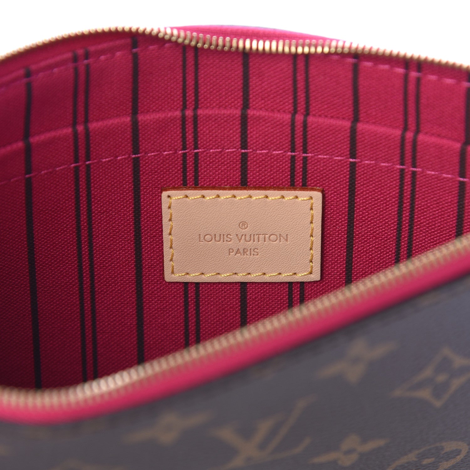Louis Vuitton Monogram Neverfull MM GM Pochette Pivoine 6 of 7