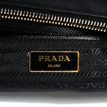 Prada Saffiano Lux Large Double Zip Tote Nero Black 8 of 10