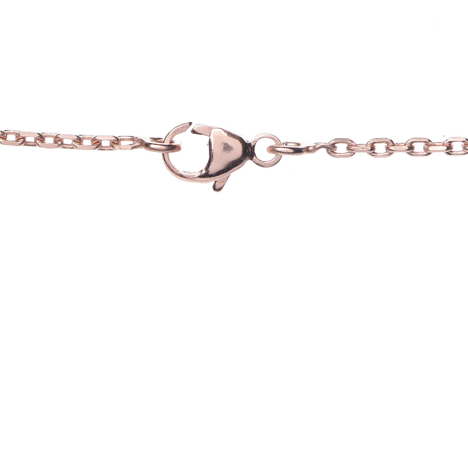 Hermes Rose Gold Lacquered Cage d'H Necklace Marron Glace 6 of 7