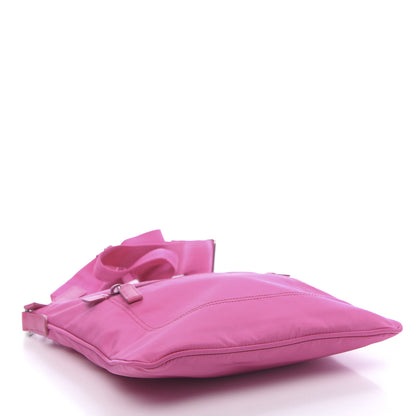Prada Nylon Vela Flat Messenger Bag Fuxia 4 of 10