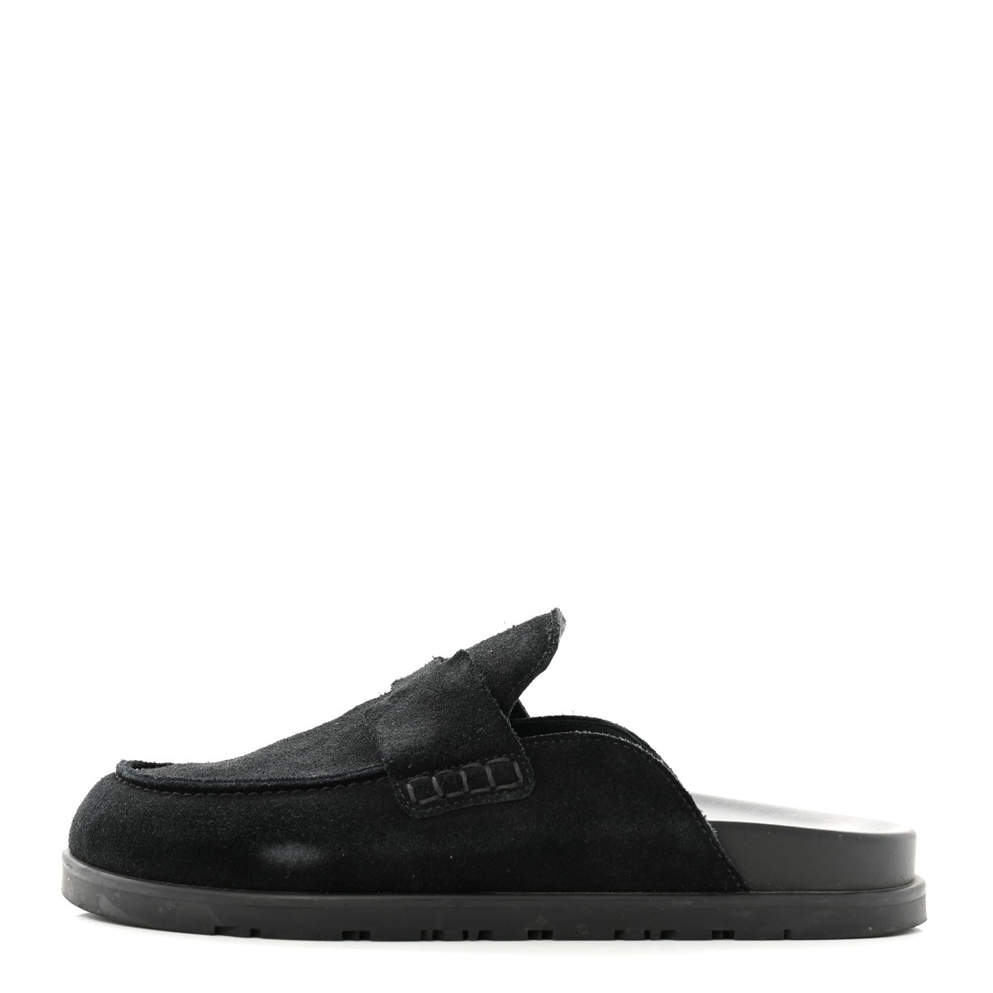 Suede Calfskin Go Mules 37 Black