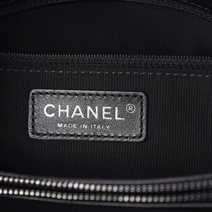 Chanel Metallic Grained Calfskin Quilted Large Casual Pocket Tote Black 6 of 10