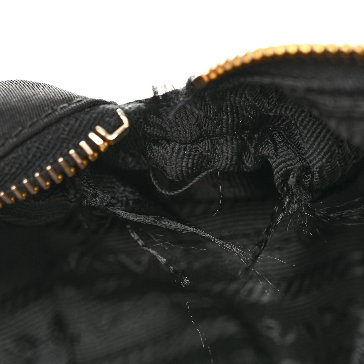 Tessuto Nylon Chain Shoulder Bag Black