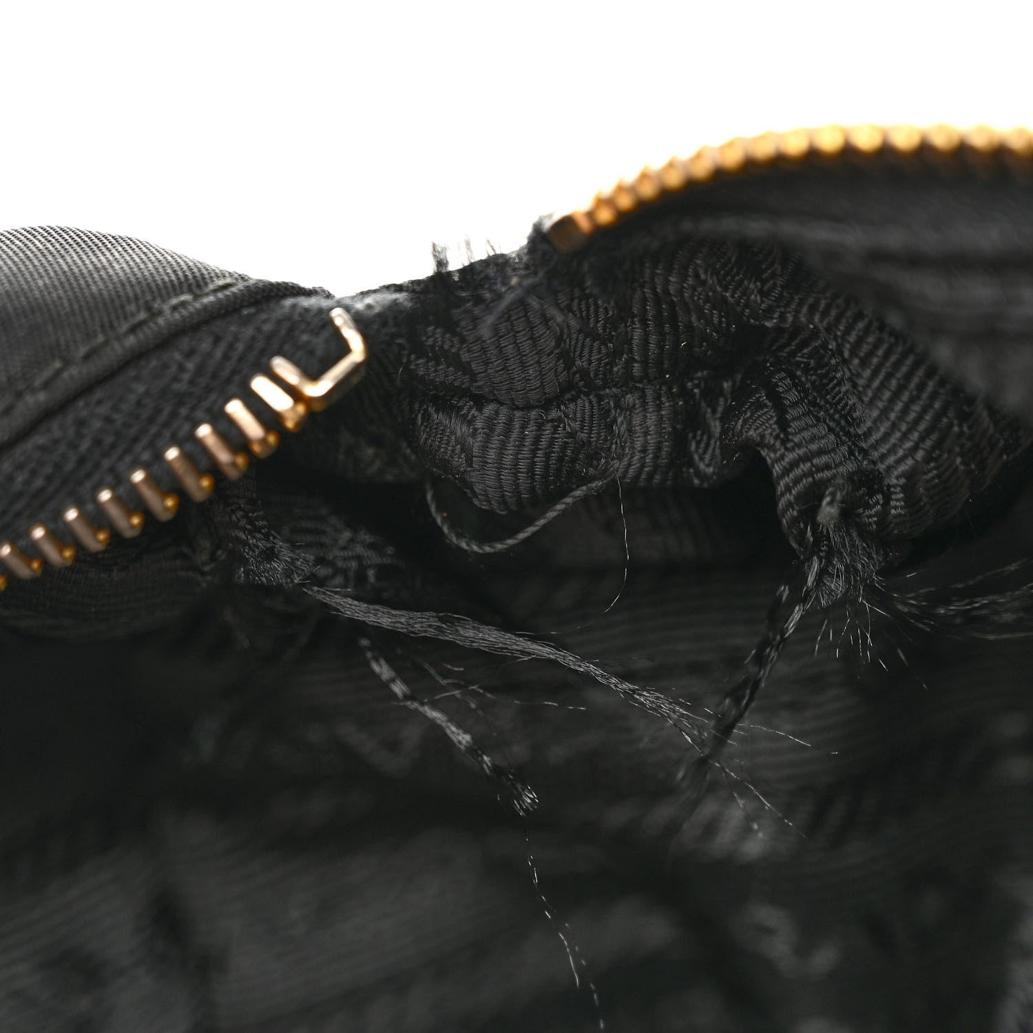 Prada Tessuto Nylon Chain Shoulder Bag Black 12 of 14
