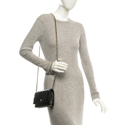 Chanel Caviar Quilted Wallet On Chain WOC Black 2 of 8