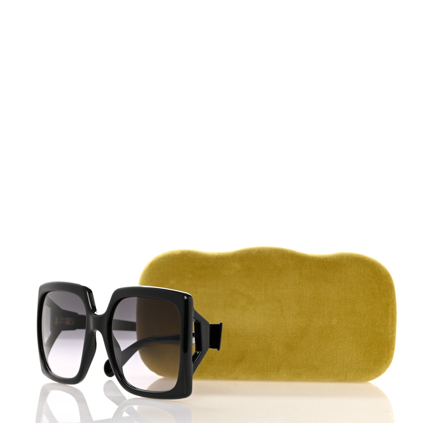 Acetate Square Frame Sunglasses GG0876S Black