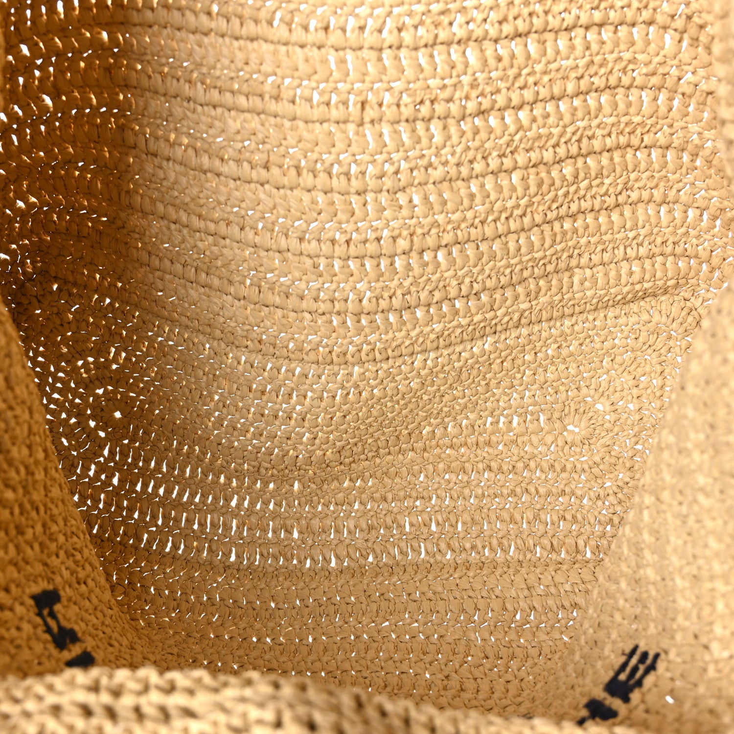 Saint Laurent Raffia Rive Gauche Tote Natural 5 of 9