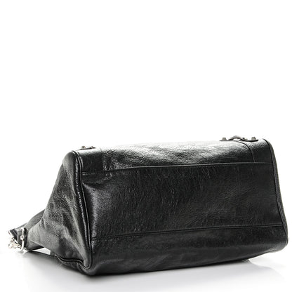 Balenciaga Agneau Classic Silver Hardware Velo Black 4 of 7