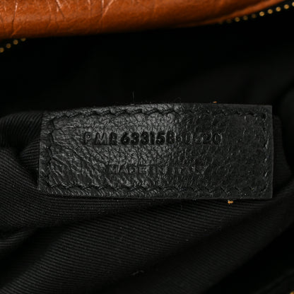 Saint Laurent Crinkled Calfskin Matelasse Monogram Medium Niki Chain Satchel Caramel 6 of 9