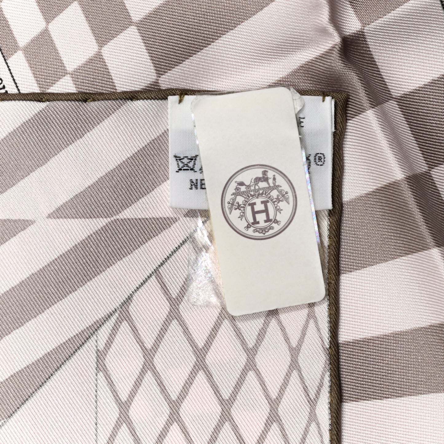 Silk Grand Theatre Nouveau Scarf 90 Rose Pale Etoupe