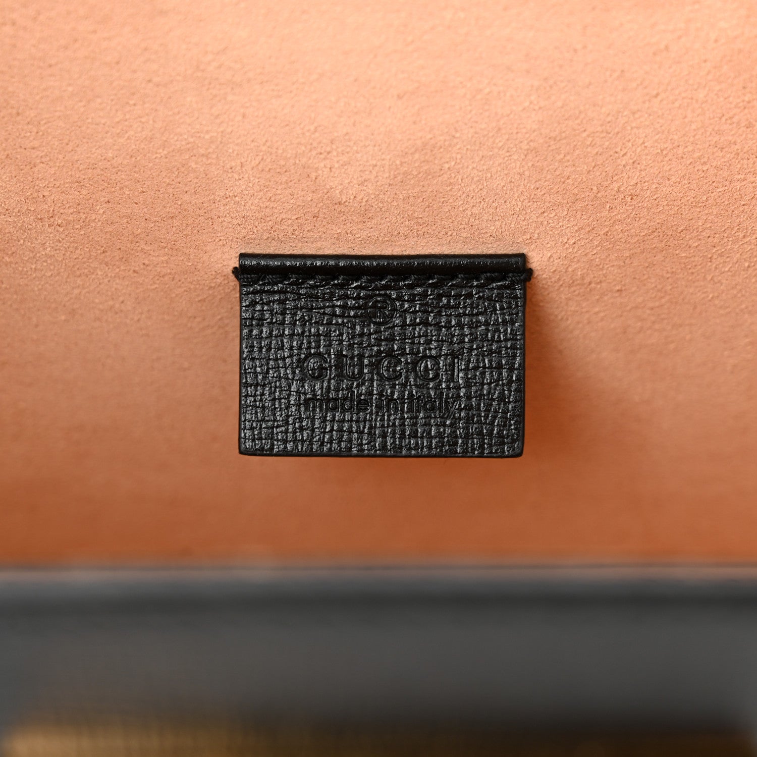 Gucci Calfskin Small Padlock Bamboo Shoulder Bag Black 6 of 10