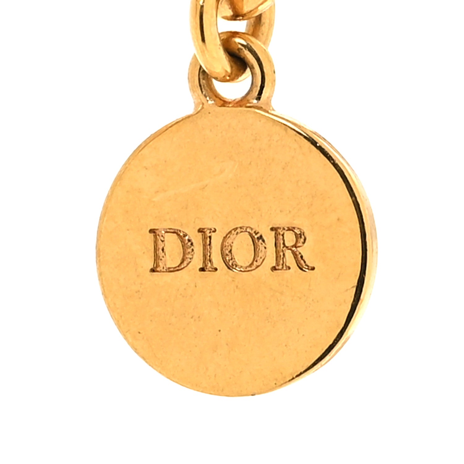 Christian Dior Metal CD Choker Necklace Gold 5 of 5