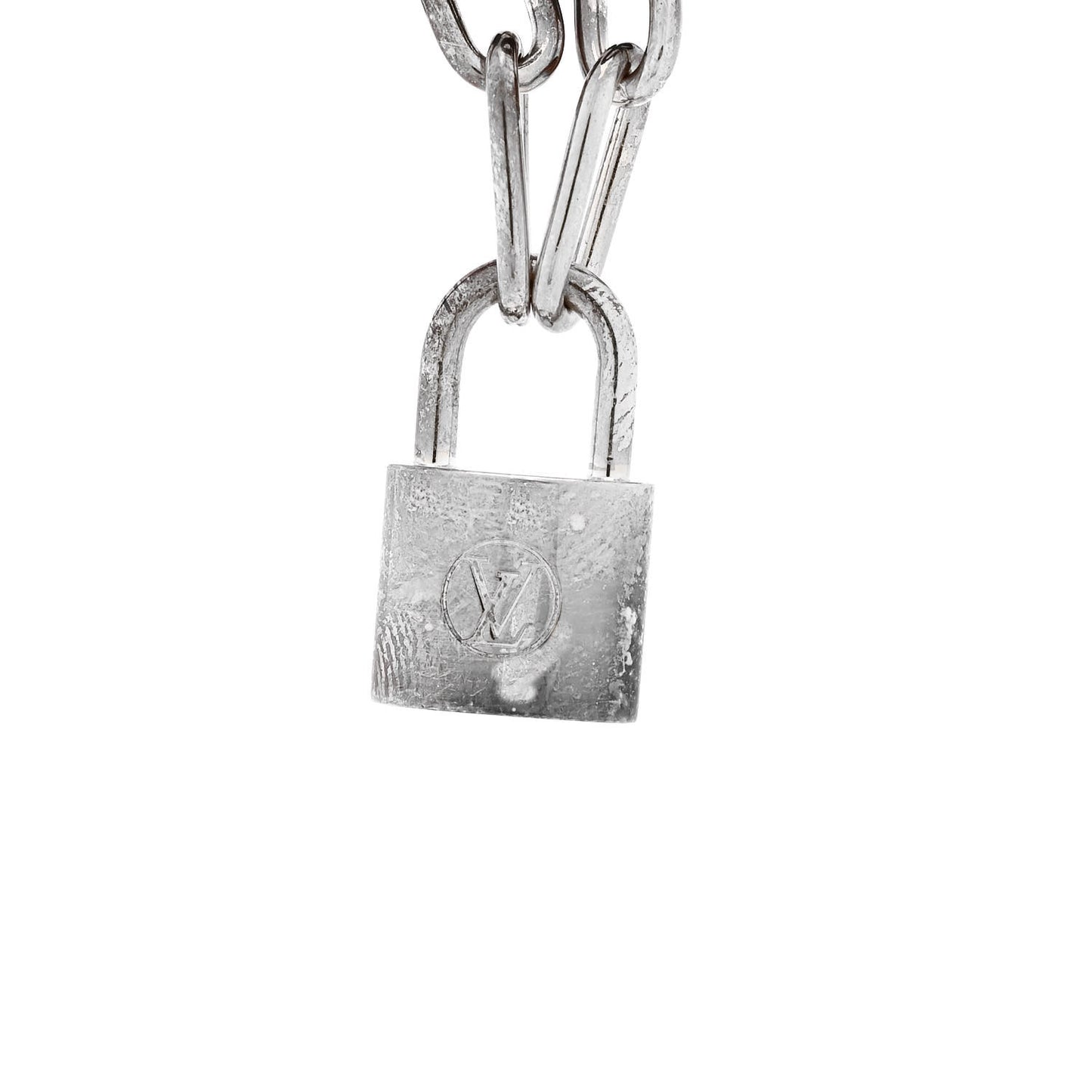 X Virgil Abloh Sterling Silver Lockit Bracelet Black