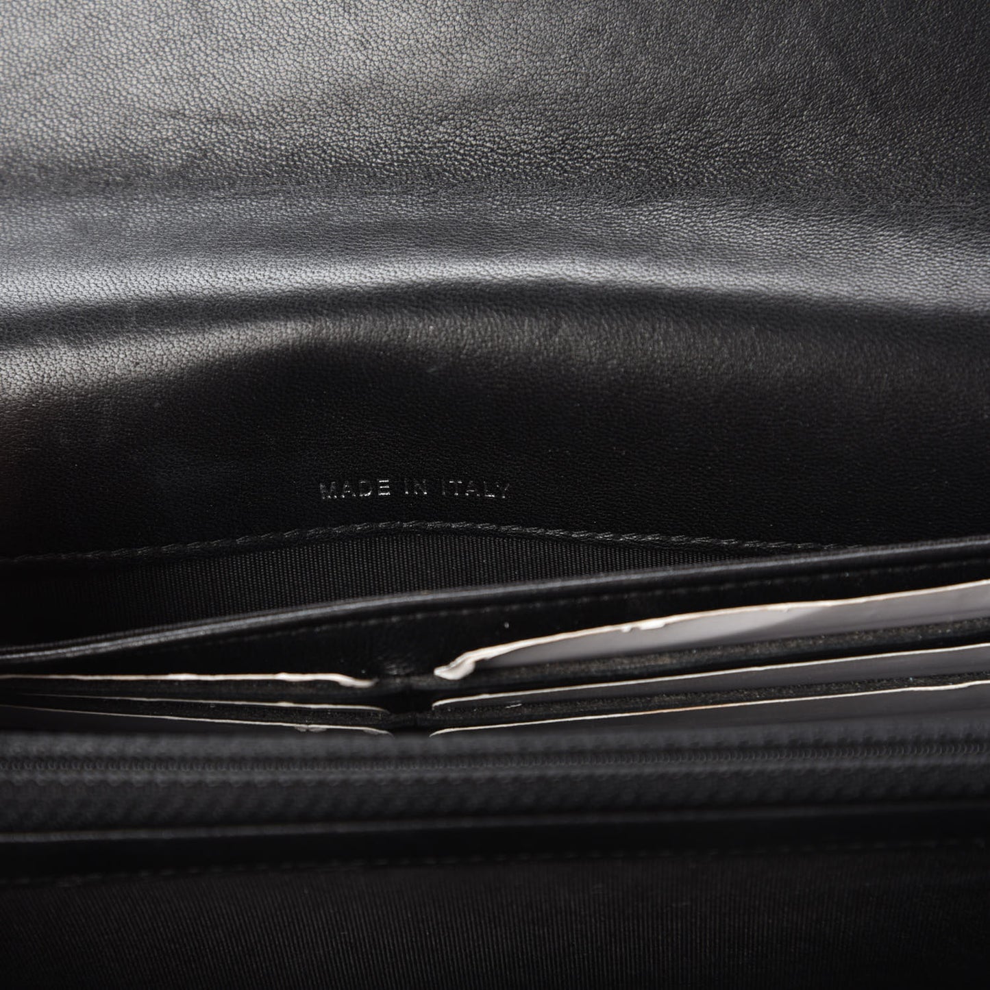 Iridescent Lizard Ombre Wallet On Chain WOC Black Silver