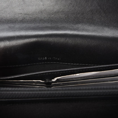 Chanel Iridescent Lizard Ombre Wallet On Chain WOC Black Silver 9 of 12