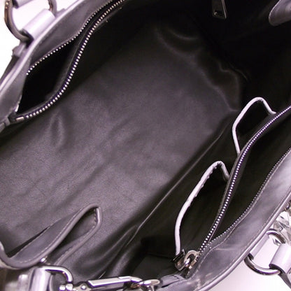 Prada Spazzolato Crystal Tote Grey 7 of 11