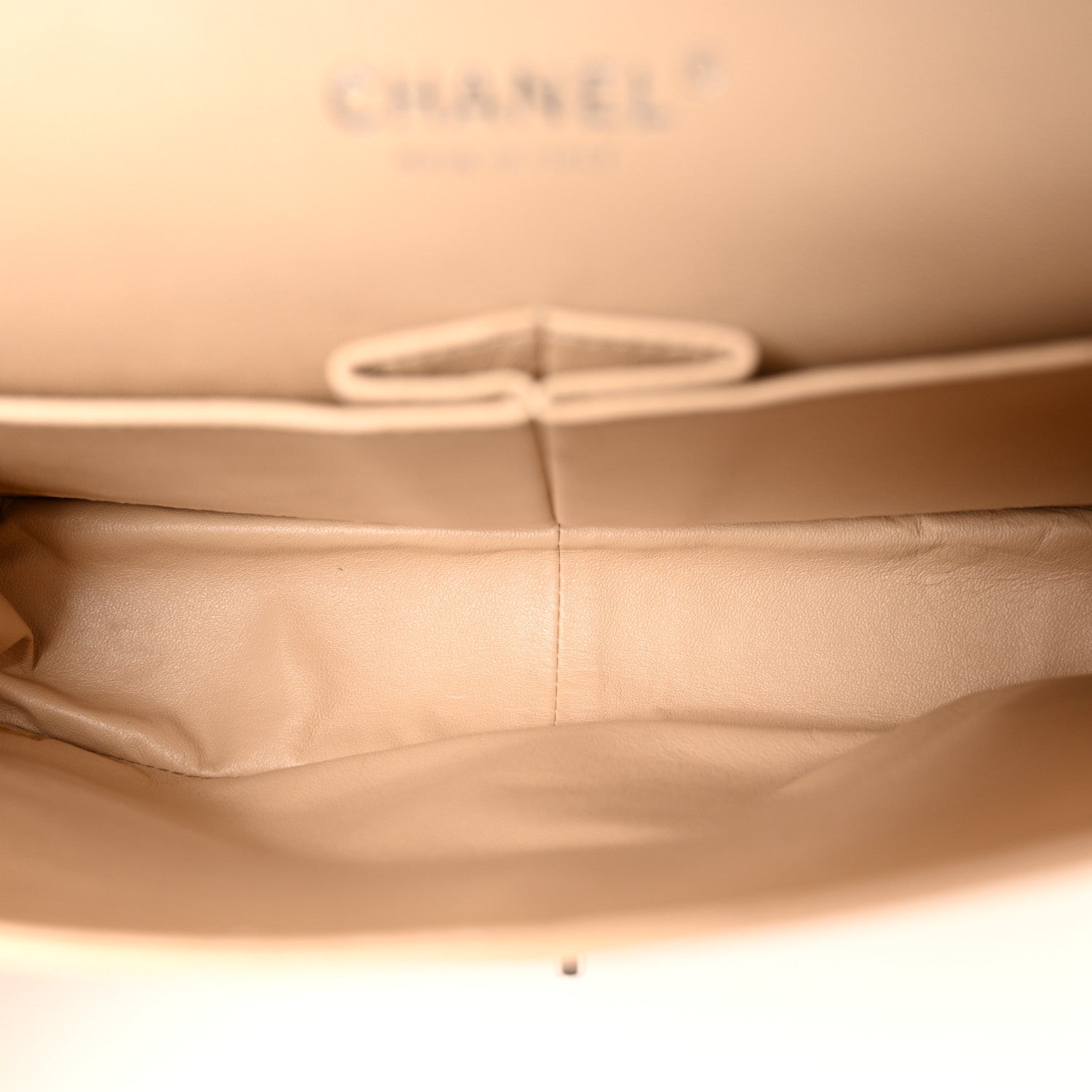 Chanel Caviar Quilted Jumbo Double Flap Beige 5 of 10