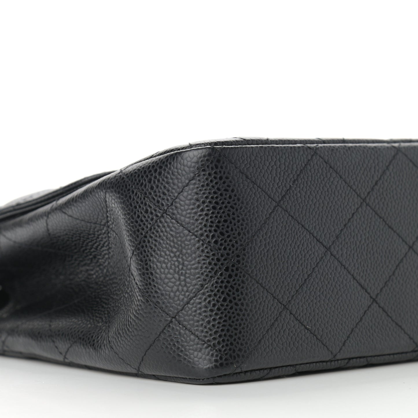 Caviar Quilted Jumbo Single Flap Black