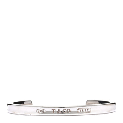 Tiffany Sterling Silver Narrow 1837 Cuff Bracelet 1 of 3