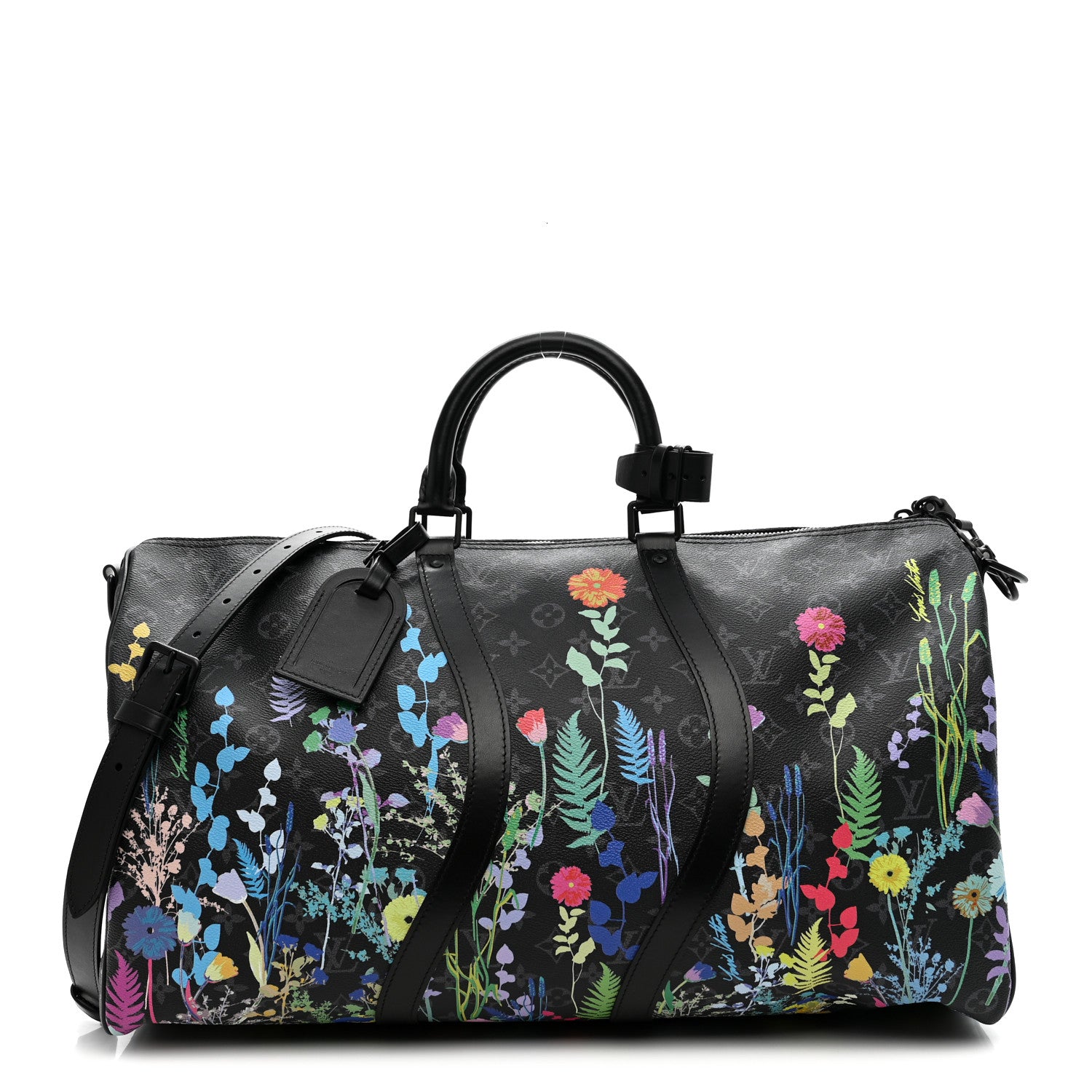 Louis Vuitton Monogram Eclipse Folia Keepall Bandouliere 50 1 of 9
