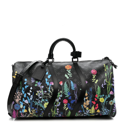 Louis Vuitton Monogram Eclipse Folia Keepall Bandouliere 50 1 of 9