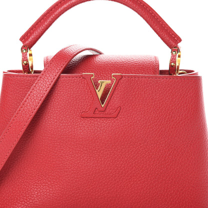 Louis Vuitton Taurillon Capucines BB Rubis 8 of 11