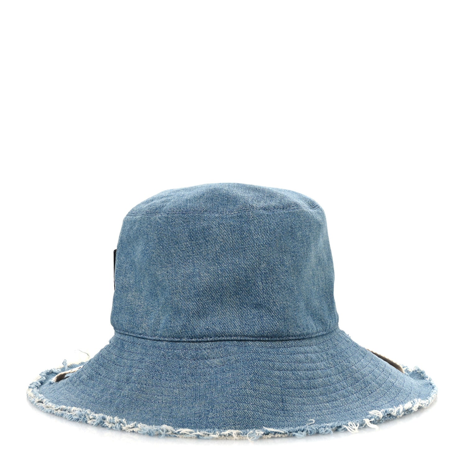 Loewe X PAULA'S IBIZA Denim Frayed Fisherman Bucket Hat 59 Blue 3 of 9
