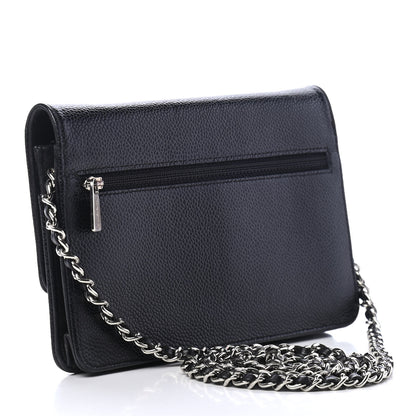 Chanel Caviar Timeless CC Wallet On Chain WOC Black 3 of 12