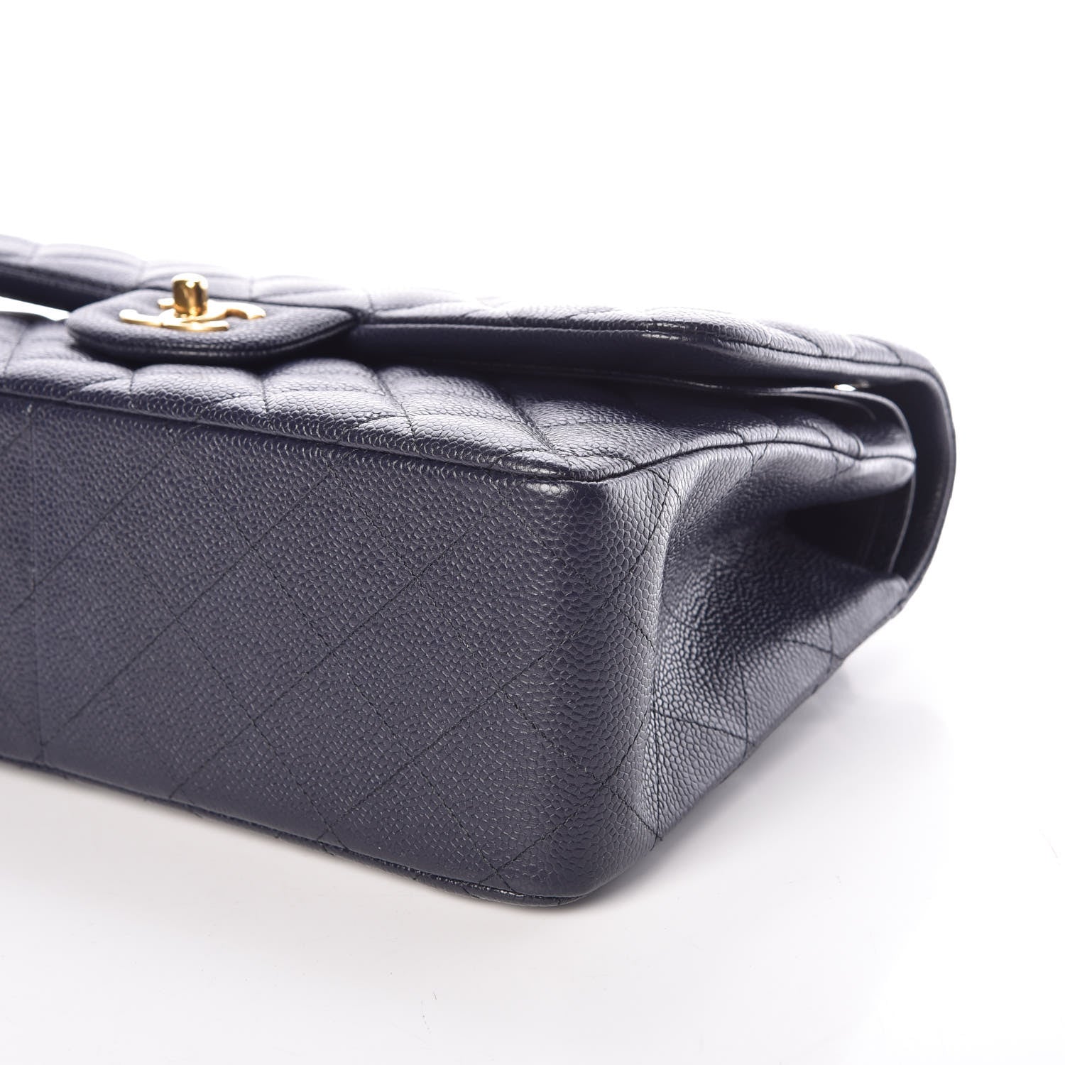 Chanel Caviar Quilted Jumbo Double Flap Navy 10 of 10