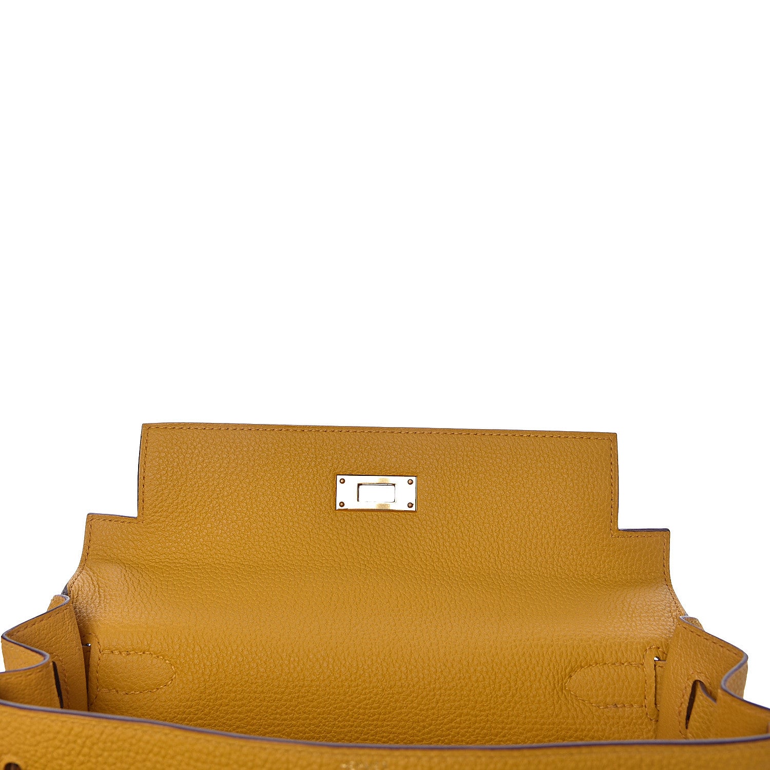 Hermes Togo Kelly Retourne 28 Jaune Ambre 14 of 42