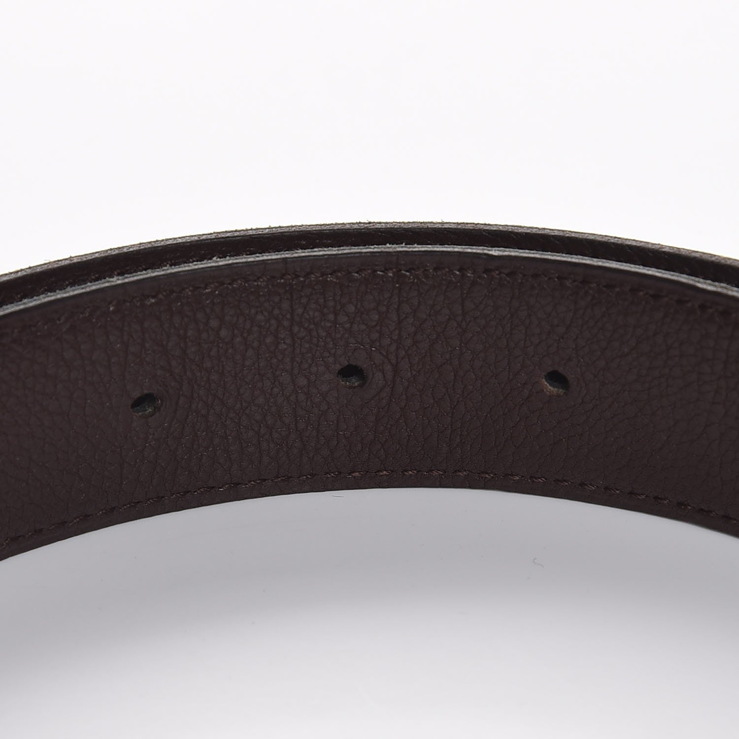 Hermes Box Togo 32mm Belt Strap 80 Black Chocolate 3 of 5