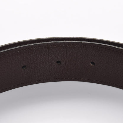 Hermes Box Togo 32mm Belt Strap 80 Black Chocolate 3 of 5