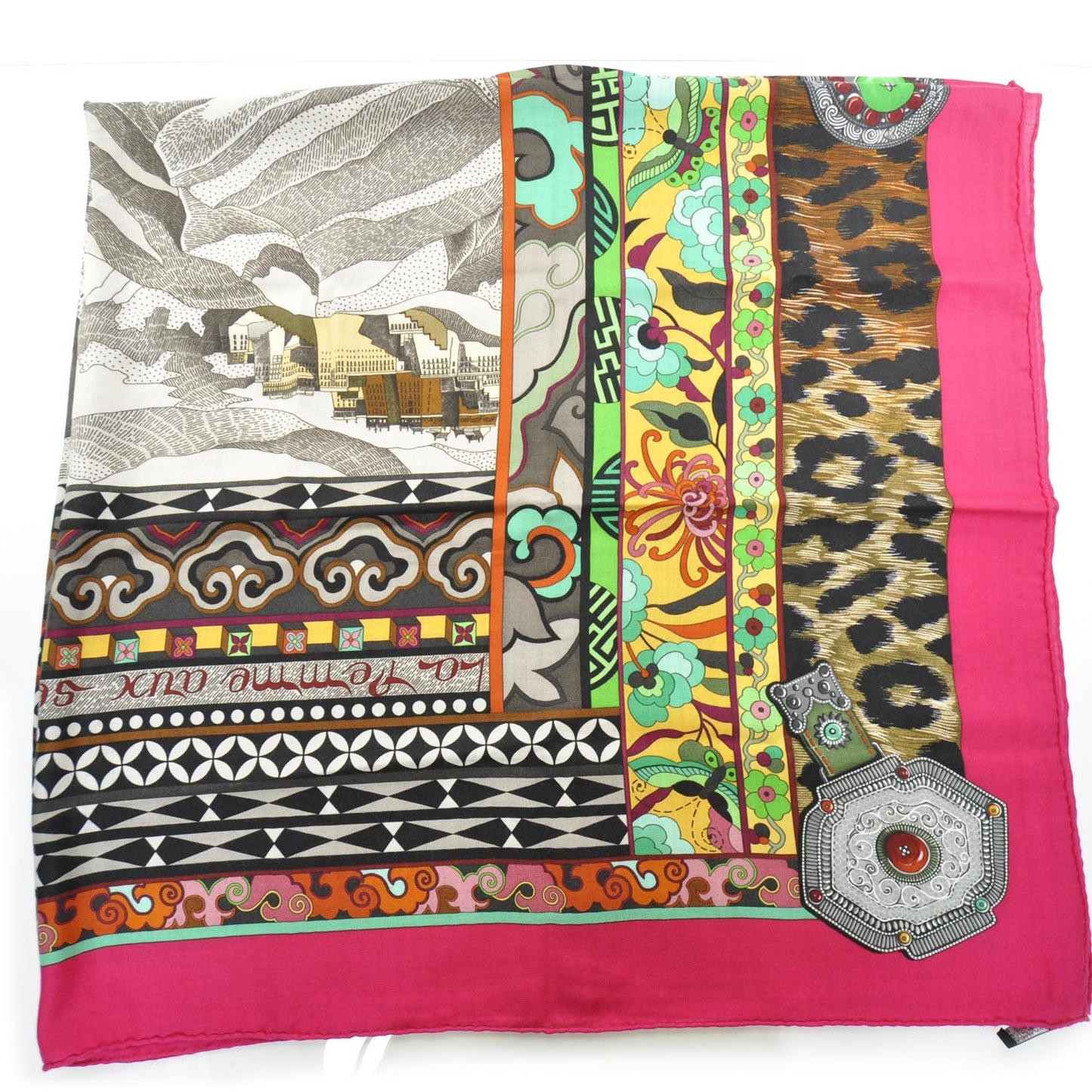 Cashmere Silk La Femme Aux Semelles de Vent Shawl 140