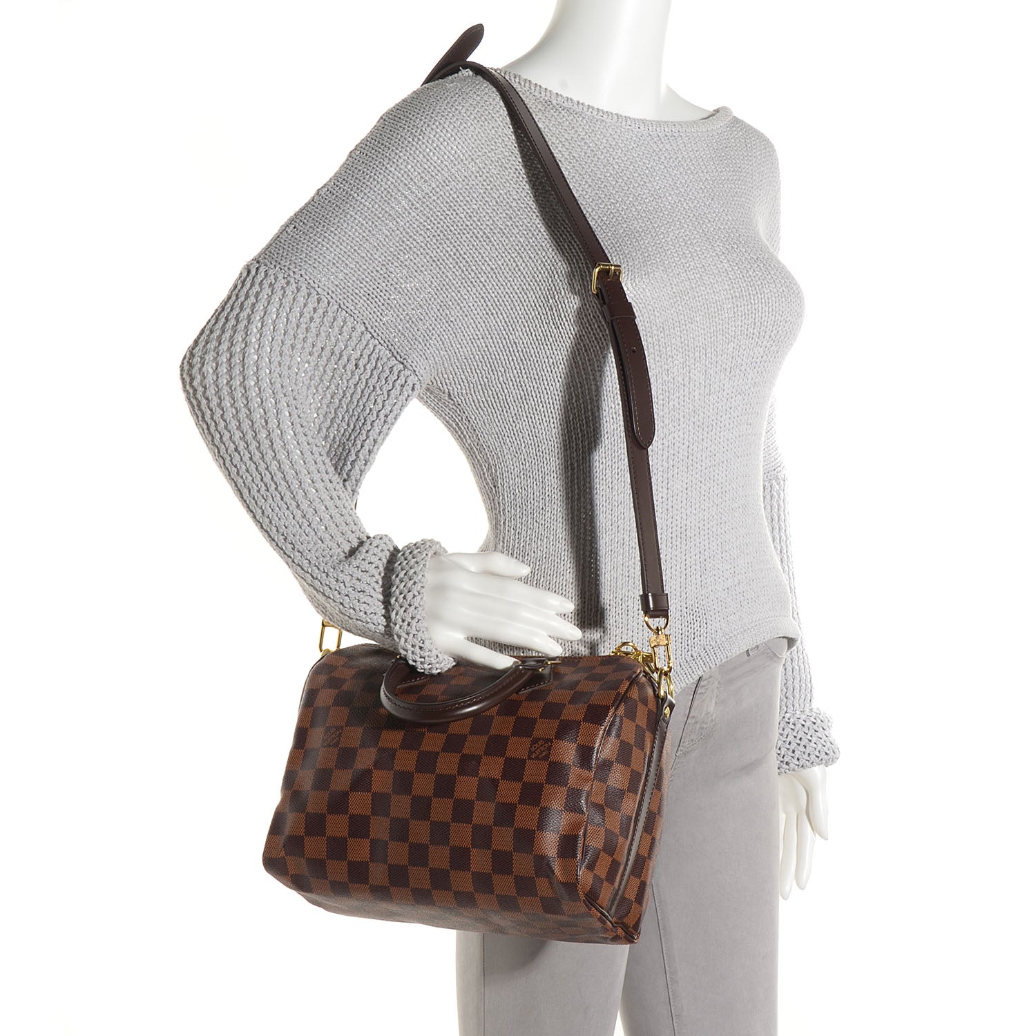 Louis Vuitton Damier Ebene Speedy Bandouliere 25 2 of 8