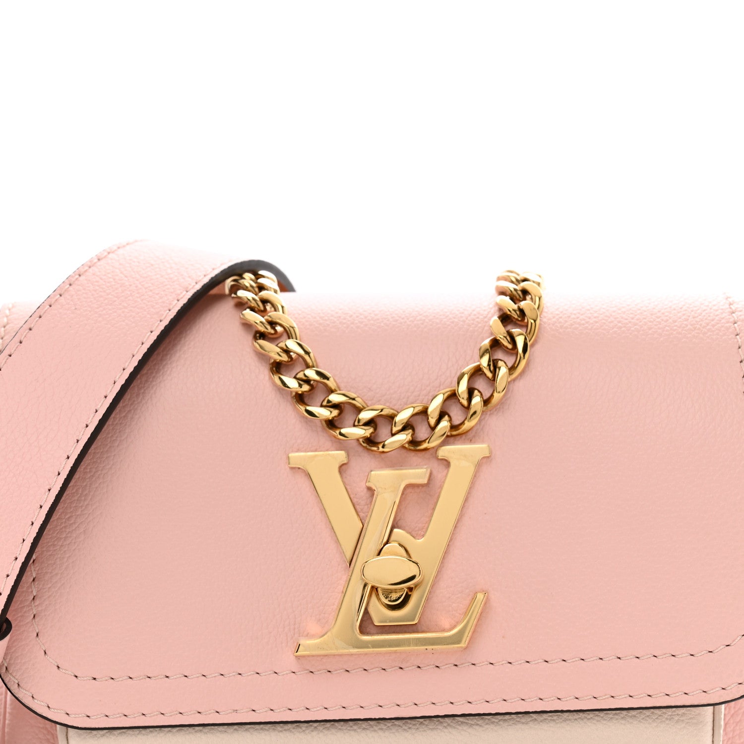 Louis Vuitton Grained Calfskin Lockme Tender Rose Water 7 of 14
