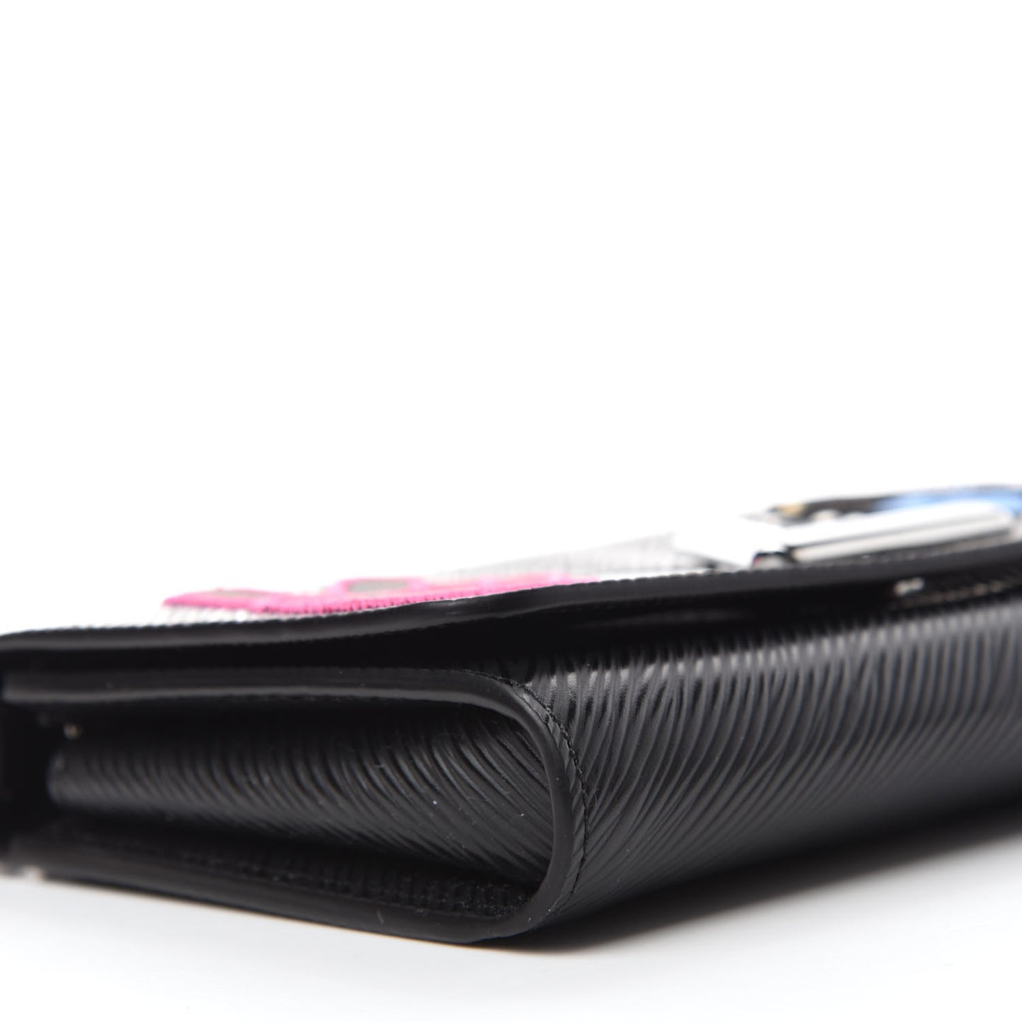 Epi LV Stories Twist Chain Wallet Black