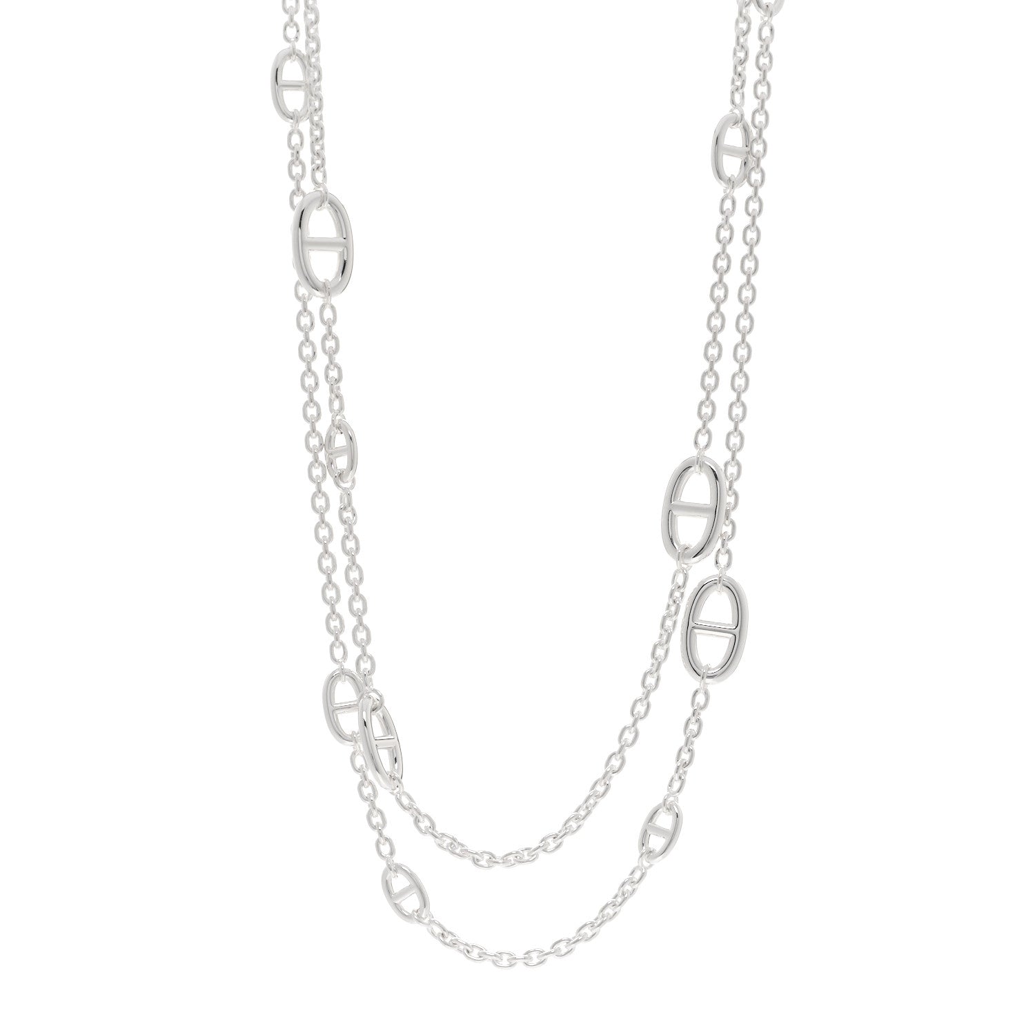 Hermes Sterling Silver Farandole Necklace 120 1 of 6