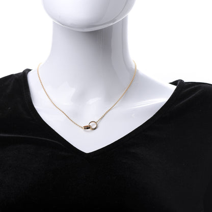 Cartier 18K Pink Gold Interlocking LOVE Necklace 2 of 7