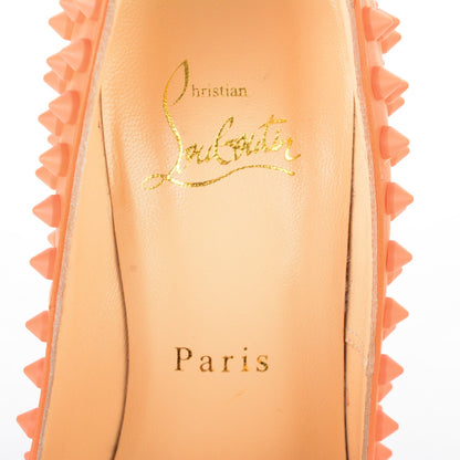 Christian Louboutin Nappa Pigalle Spikes 120 Pumps 35.5 Mango 7 of 8