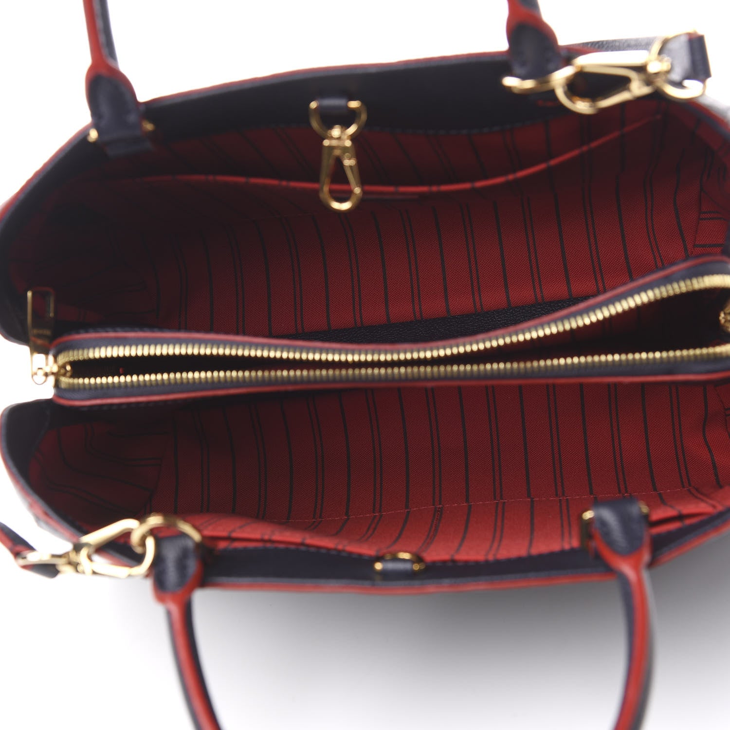 Louis Vuitton Empreinte Montaigne MM Marine Rouge 5 of 11