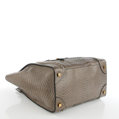 Celine Python Mini Luggage Grey 3 of 9