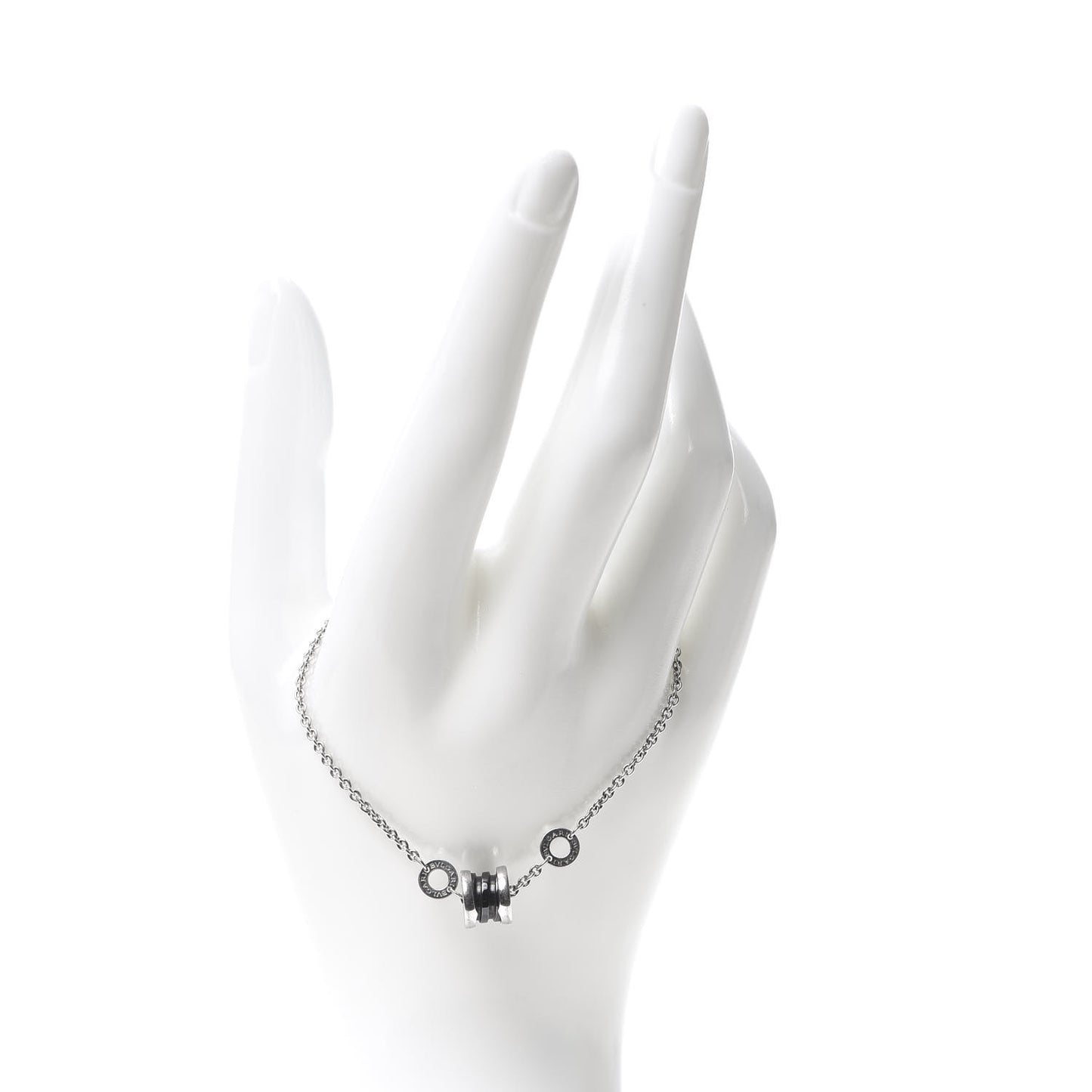 Sterling Silver Black Ceramic Save the Children Bracelet SM