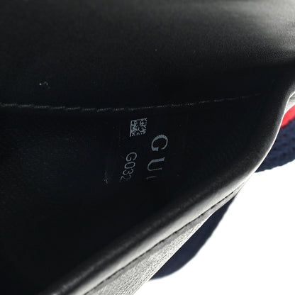Gucci GG Supreme Monogram Web Slim Belt Bag Black Grey 7 of 10