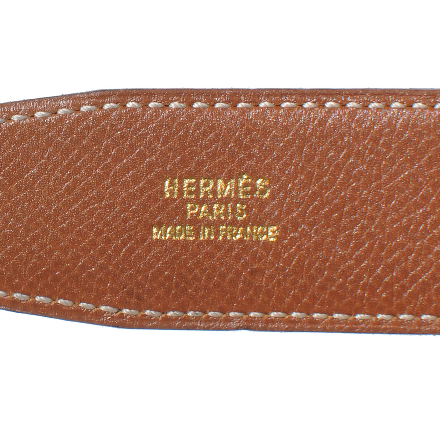 Hermes Togo Box Reversible Cadena 32mm H Belt Gold and Noir 75 5 of 6