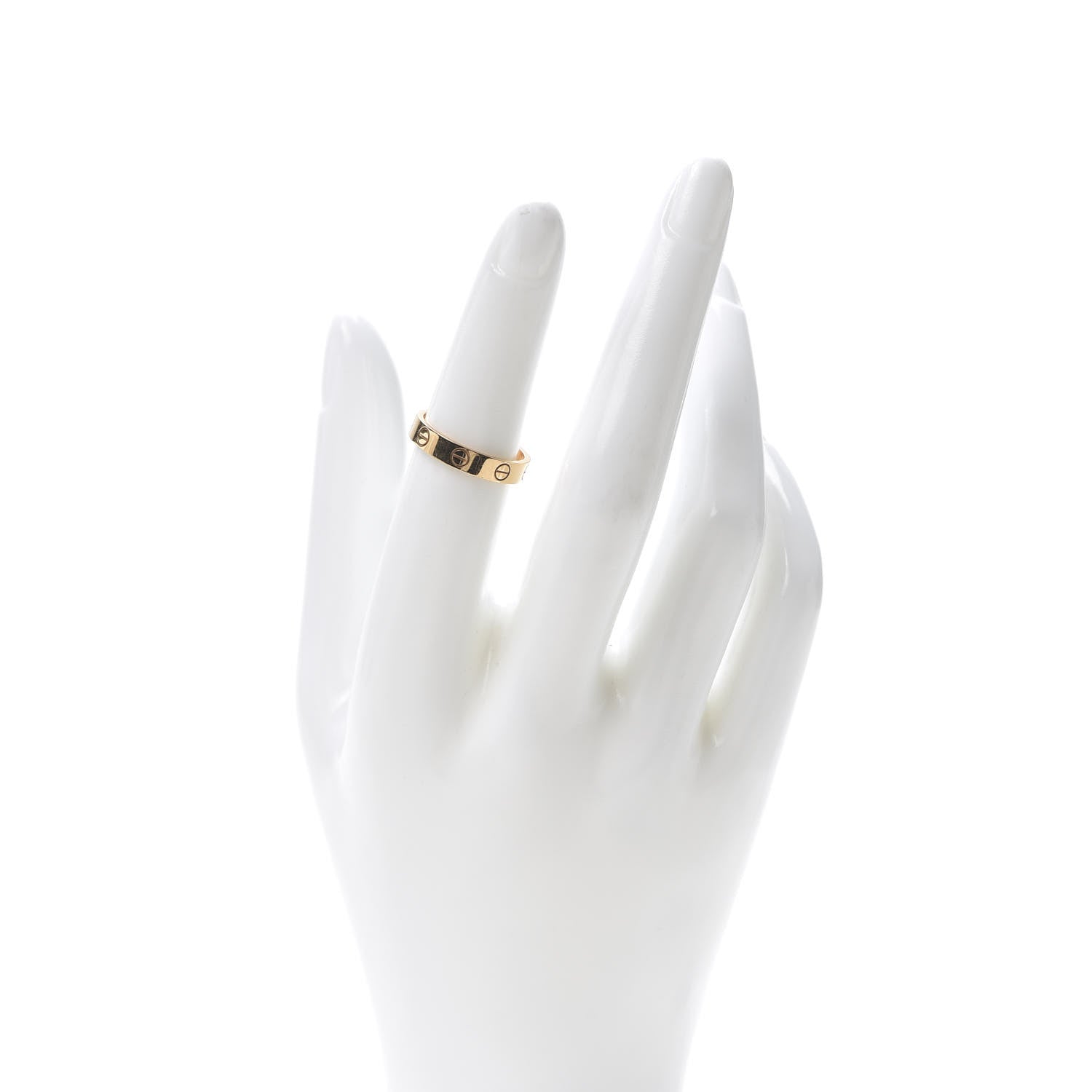 Cartier 18K Yellow Gold 3.5mm LOVE Wedding Band Ring 51 5.75 2 of 4