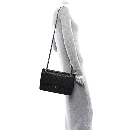 Chanel Caviar Quilted Jumbo Double Flap Black 2 of 10