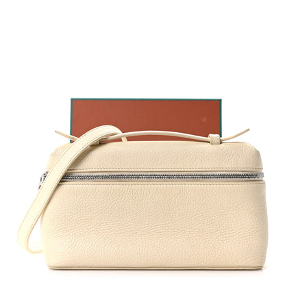 Loro Piana Grained Calfskin L19 Extra Pocket Pouch Whisper White 10 of 10