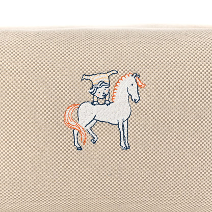 Hermes Canvas Large Bride-A-Brac Cabriole Case Bleu Nattier 7 of 12